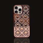 Young Forever Mirror Finish Diamond-Patterned iPhone Case for woman