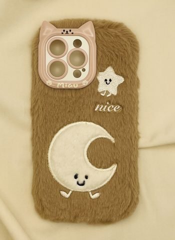 Shehzadi Hairy Potter Fur Embroidered iPhone Case - Plush Sky Art
