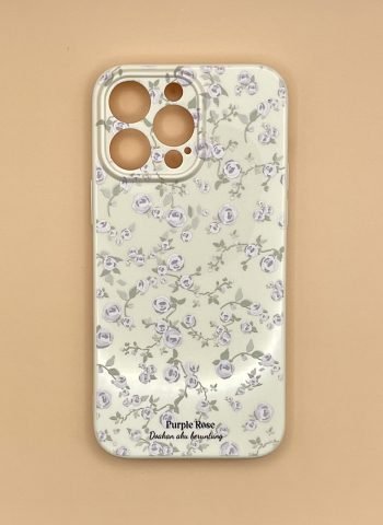 Mehfilana Floral Printed Glossy Soft Silicone iPhone Case