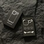 Abstract Three Piece Metallic